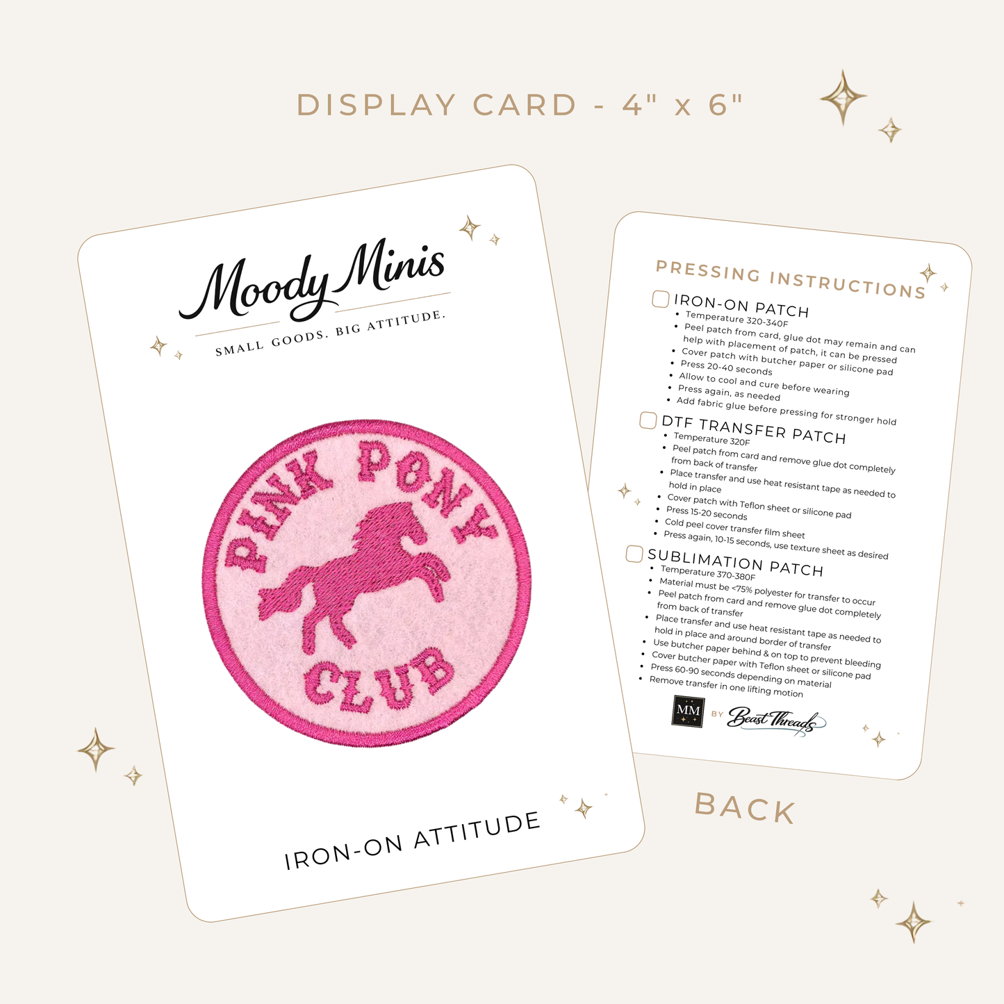 Pink Pony Club Embroidered Patch