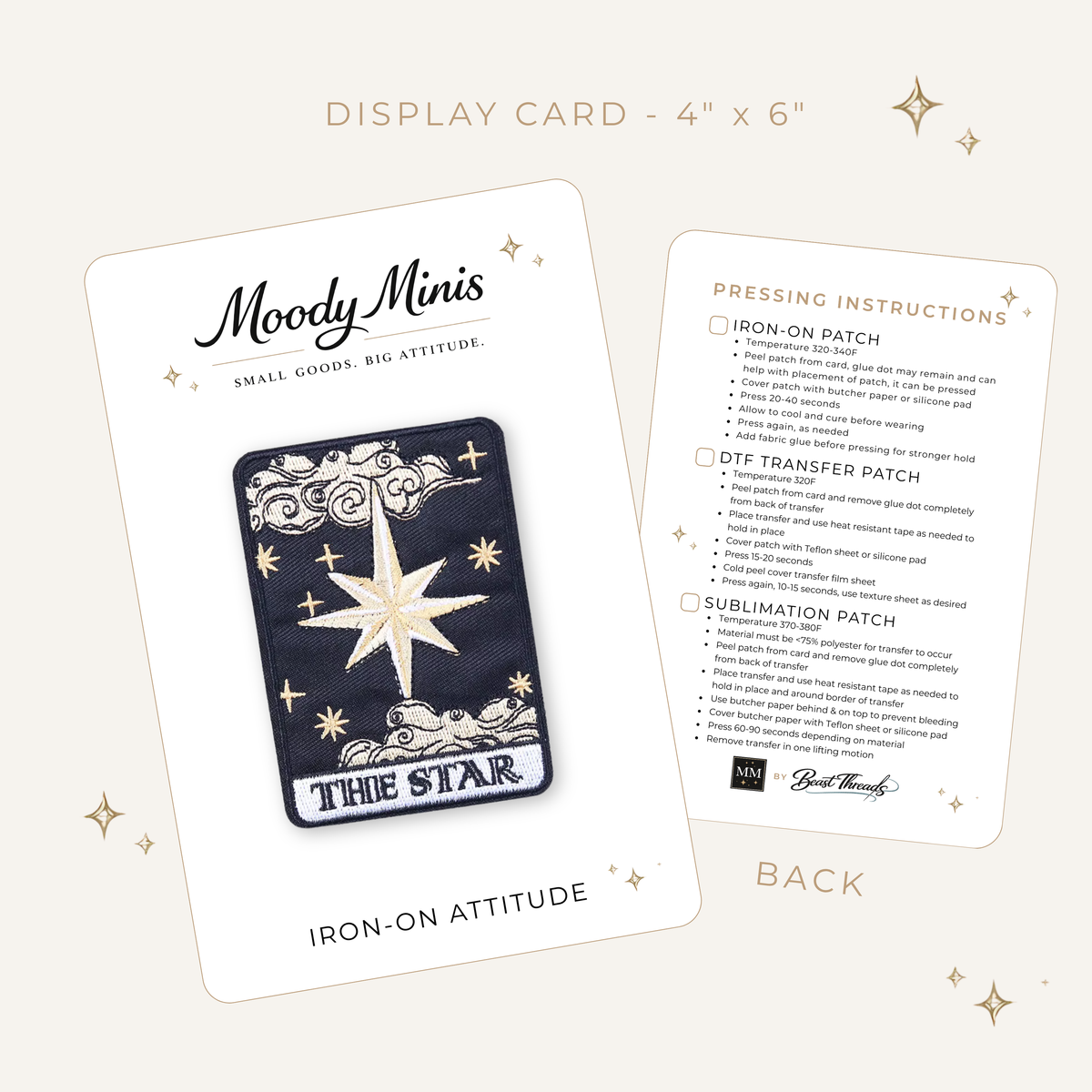 Tarot Card: The Star Embroidered Patch