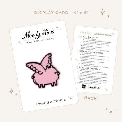 Flying Pig Embroidered Patch - RTS