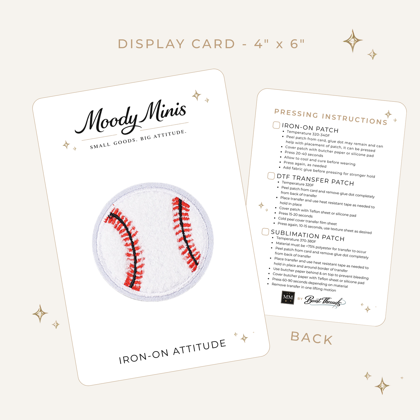 Baseball Embroidered Patch - RTS