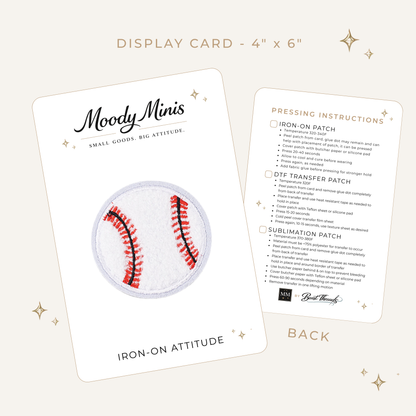 Baseball Embroidered Patch - RTS
