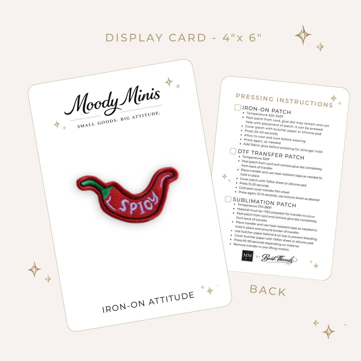 Spicy Pepper Embroidered Patch- RTS