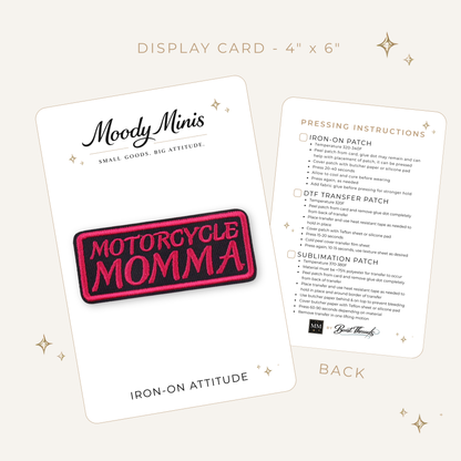 Motorcycle Mama Biker Patch Embroidered Patch