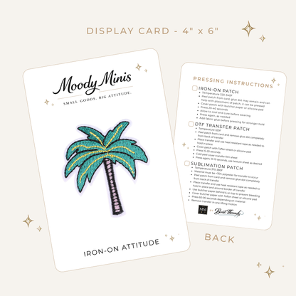 Palm Tree 2 Embroidered Patch- RTS
