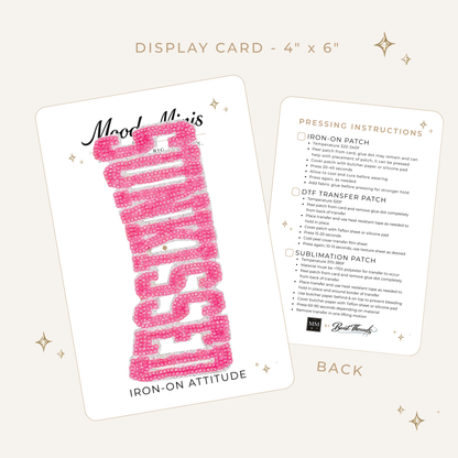 Sunkissed Pink Sequin Embroidered Patch