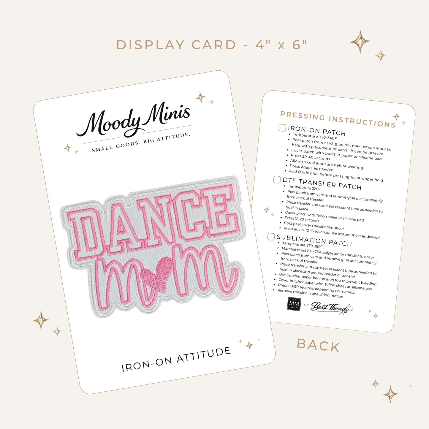 Dance Mom Embroidered Patch- RTS