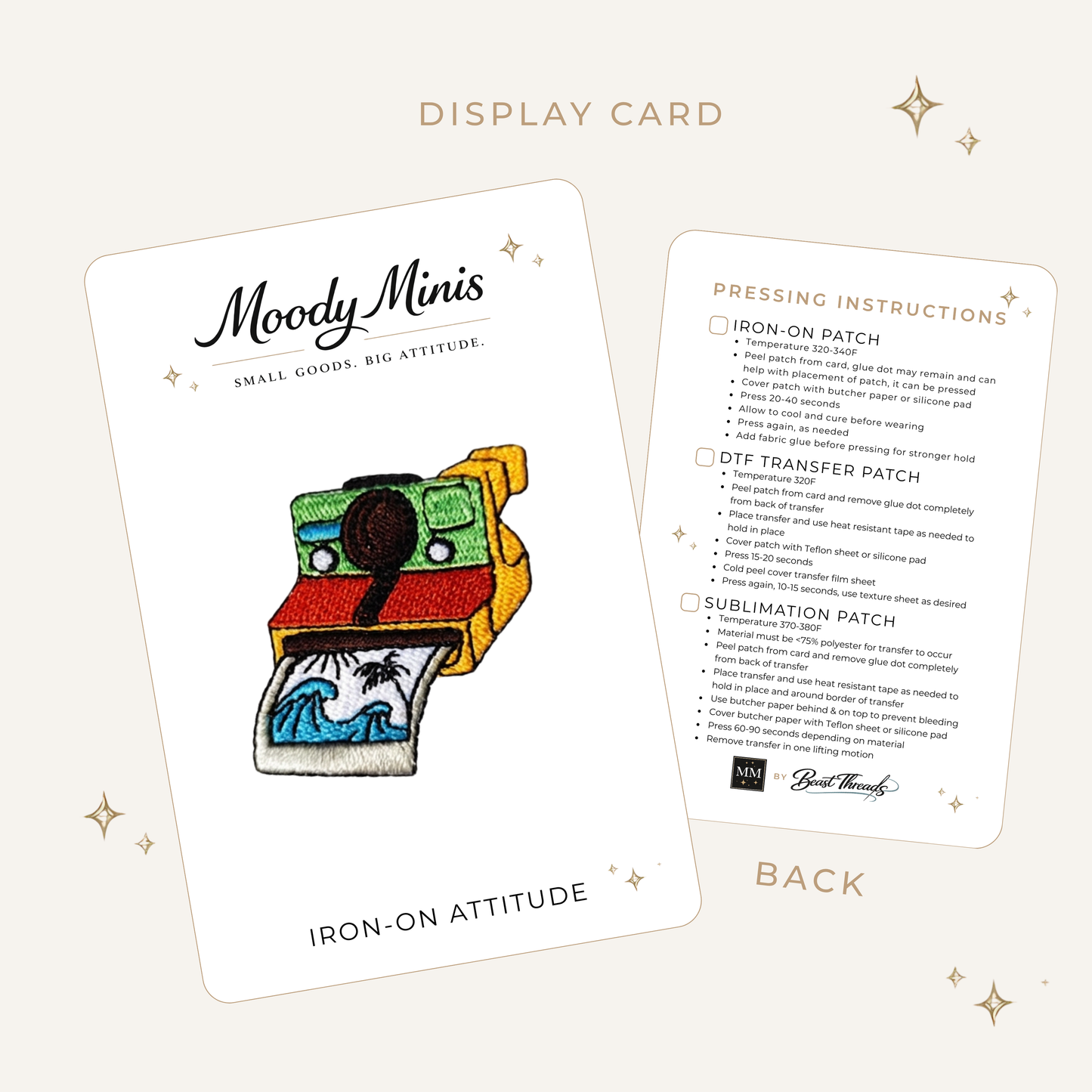Polaroid Camera Embroidered Patch