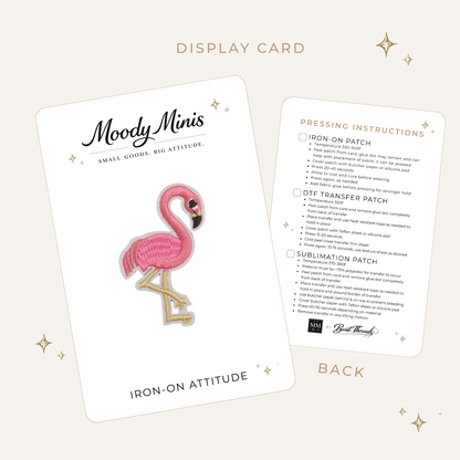 Pink Flamingo Embroidered Patch