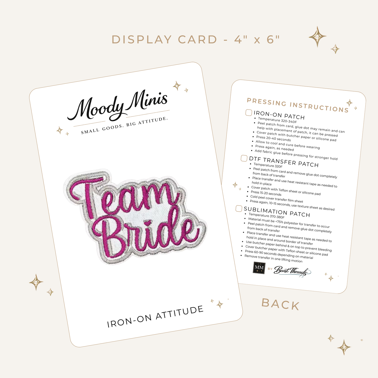 Team Bride Embroidered Patch