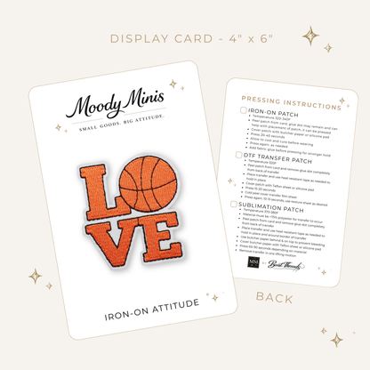 Love of Basketball Embroidered Patch