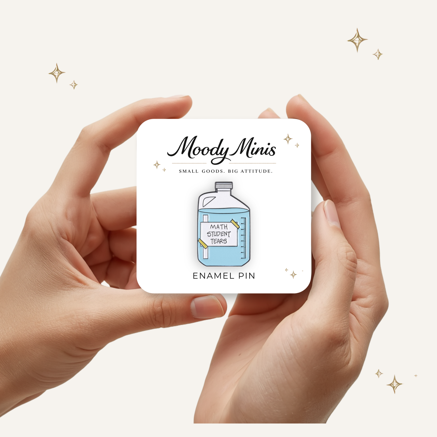 Math Student Tears Enamel Pin