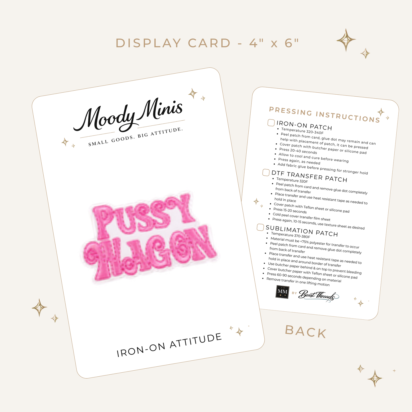 P*ssy Wagon Embroidered Patch - RTS
