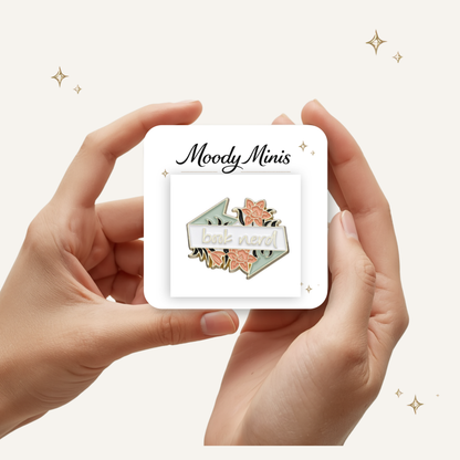 Book Nerd Enamel Pin