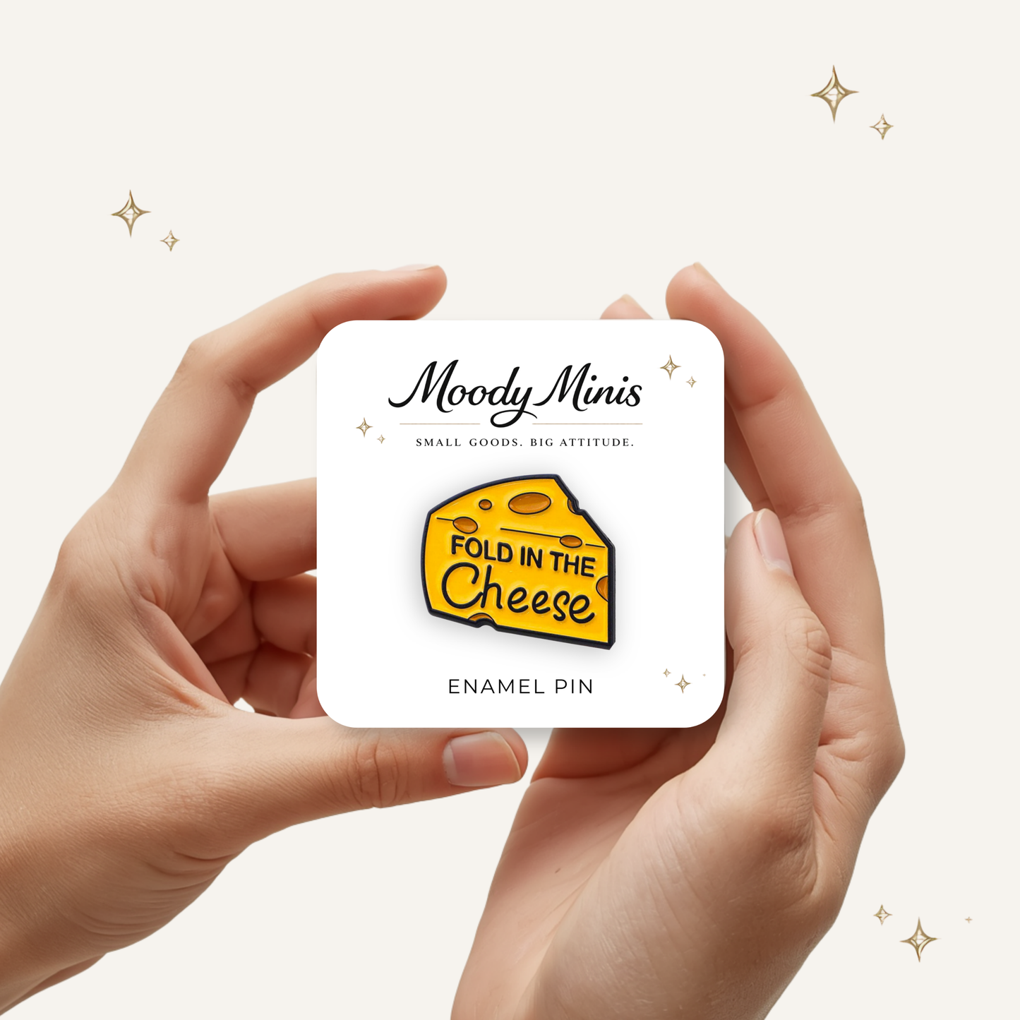 Fold in The Cheese Enamel Pin