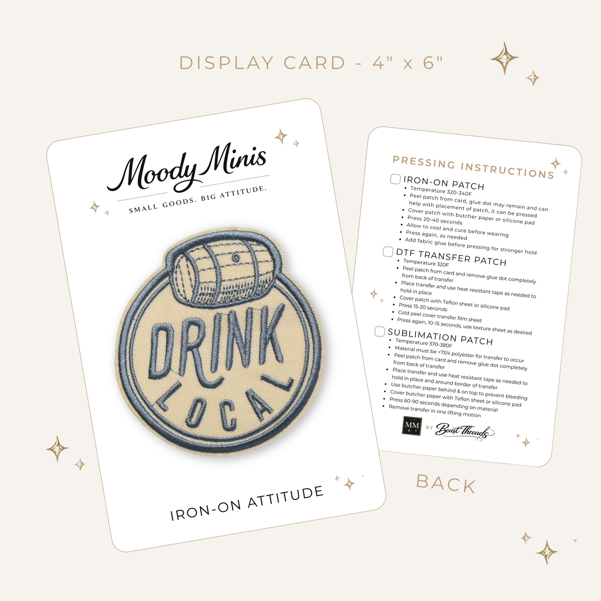 Drink Local Embroidered Patch