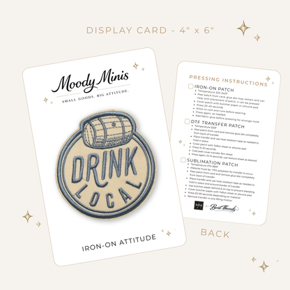 Drink Local Embroidered Patch