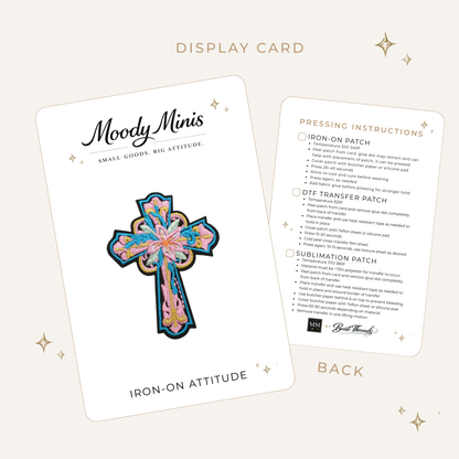 Western Cross Embroidered Patch