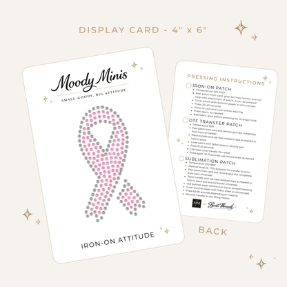 Breast Cancer Rhinestone Patch- RTS