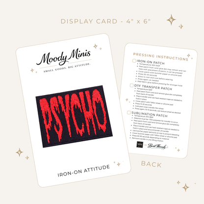 Psycho Embroidered Patch