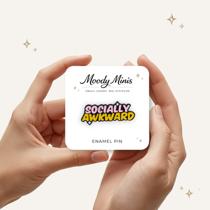 Socially Awkward Enamel Pin