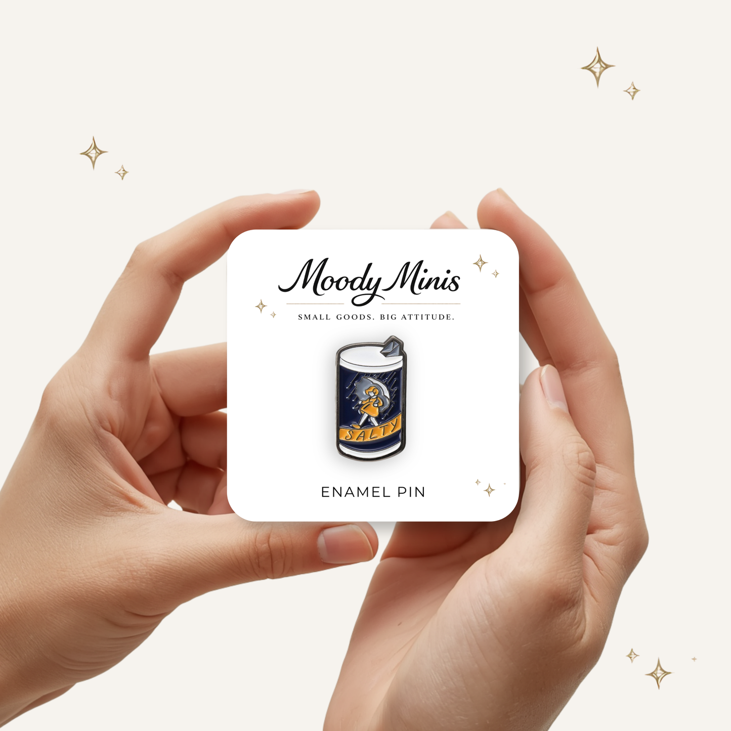 Salty Girl Enamel Pin