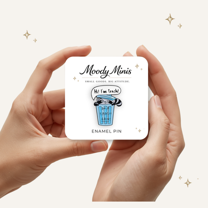 I'm Trash and Trash Can Enamel Pin