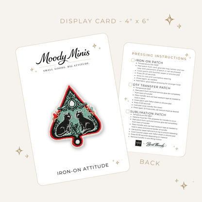 Forest Witch Cat Planchette Embroidered Patch