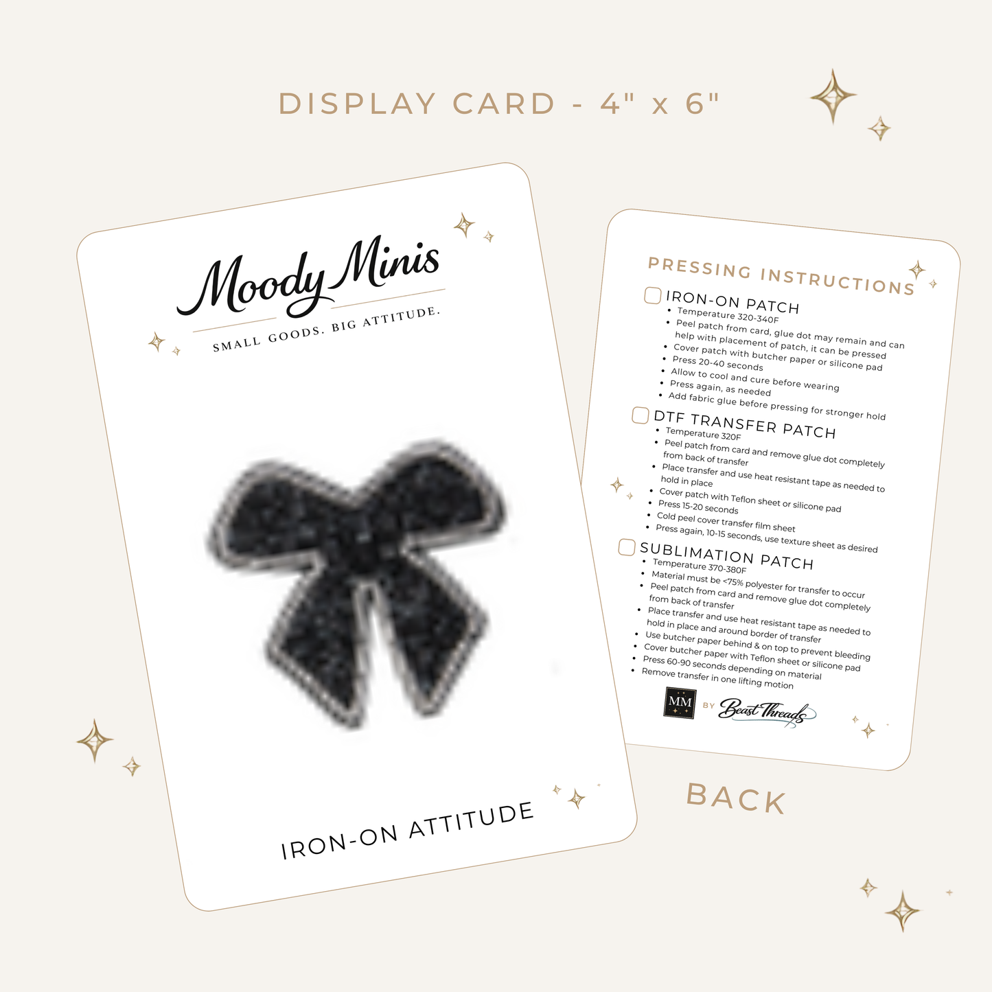 Bow Rhinestone Patch- RTS