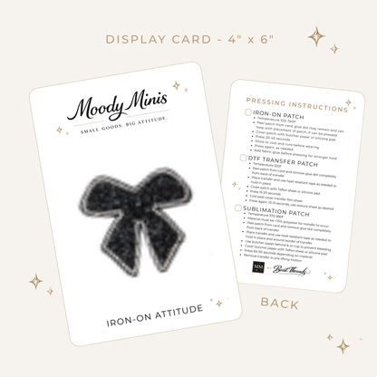 Bow Rhinestone Patch- RTS