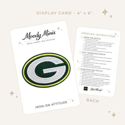 Green Bay Packers Embroidered Patch- RTS