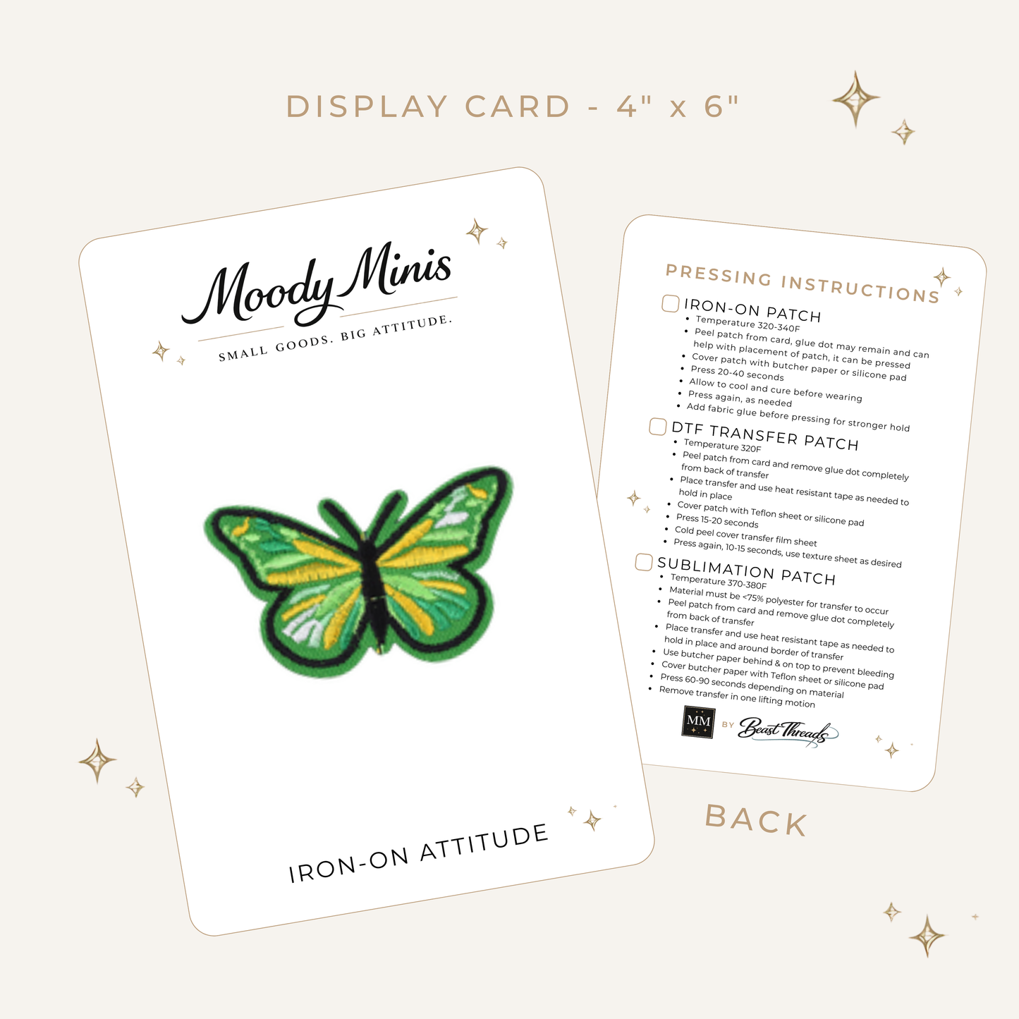 Butterfly Garden Embroidered Patch- RTS