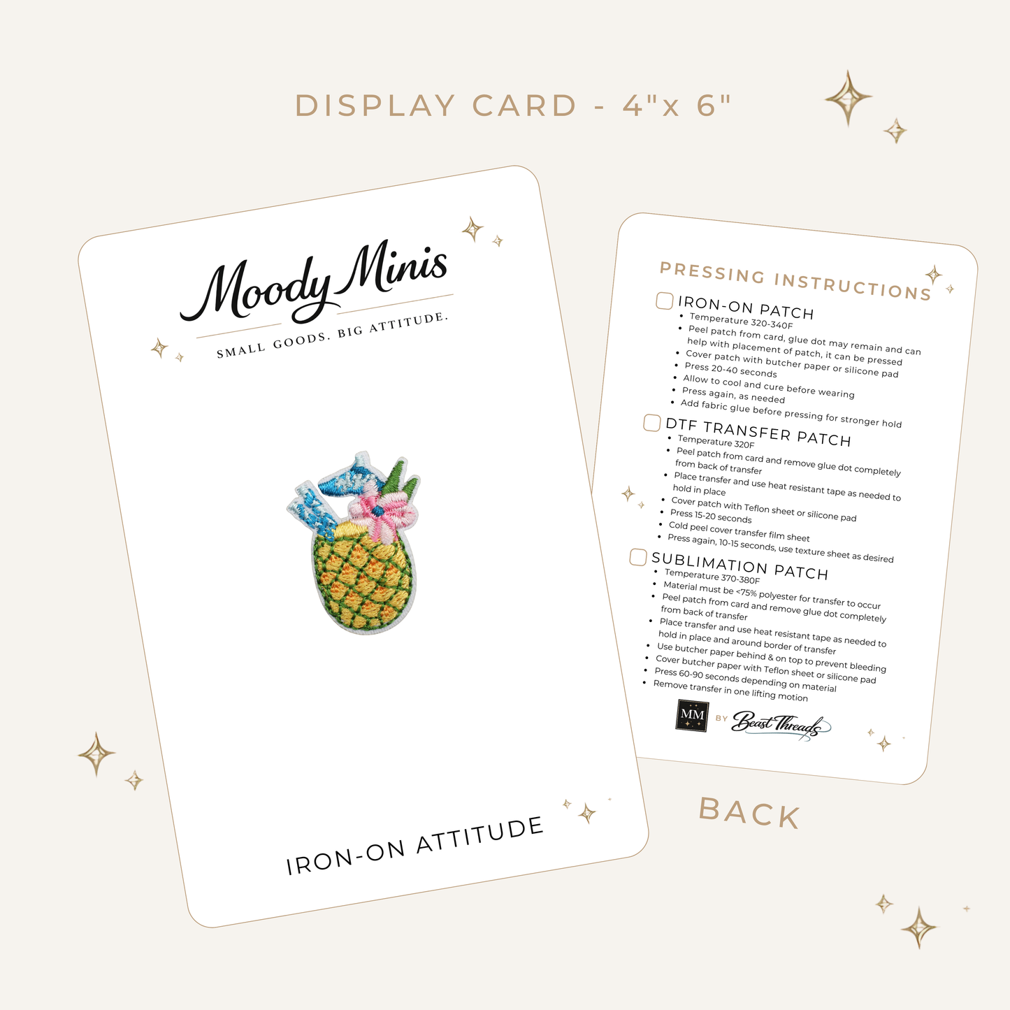 Pineapple Drink Embroidered Patch