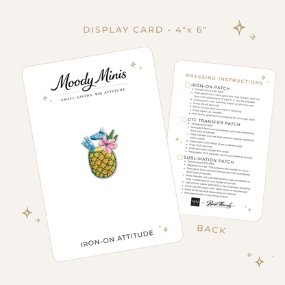Pineapple Drink Embroidered Patch