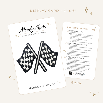 Racing Flags Embroidered Patch- RTS