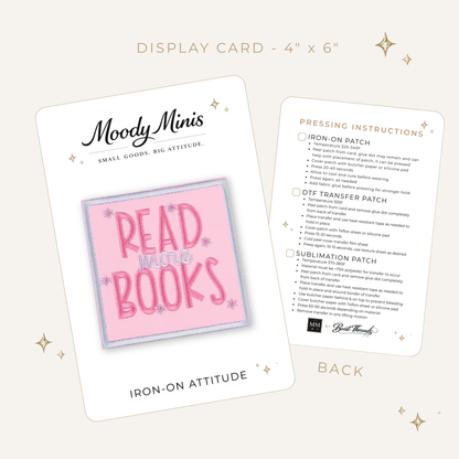 Read More Books Embroidered Patch