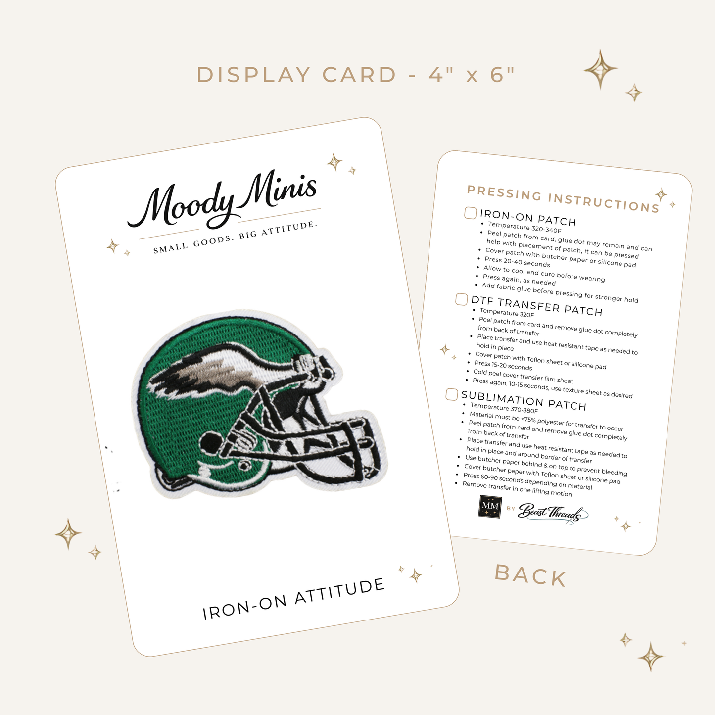 Eagles Helmet Embroidered Patch- RTS