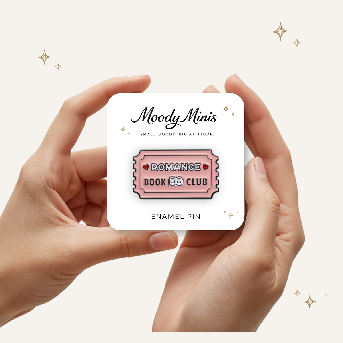 Romance Book Club Ticket Enamel Pin