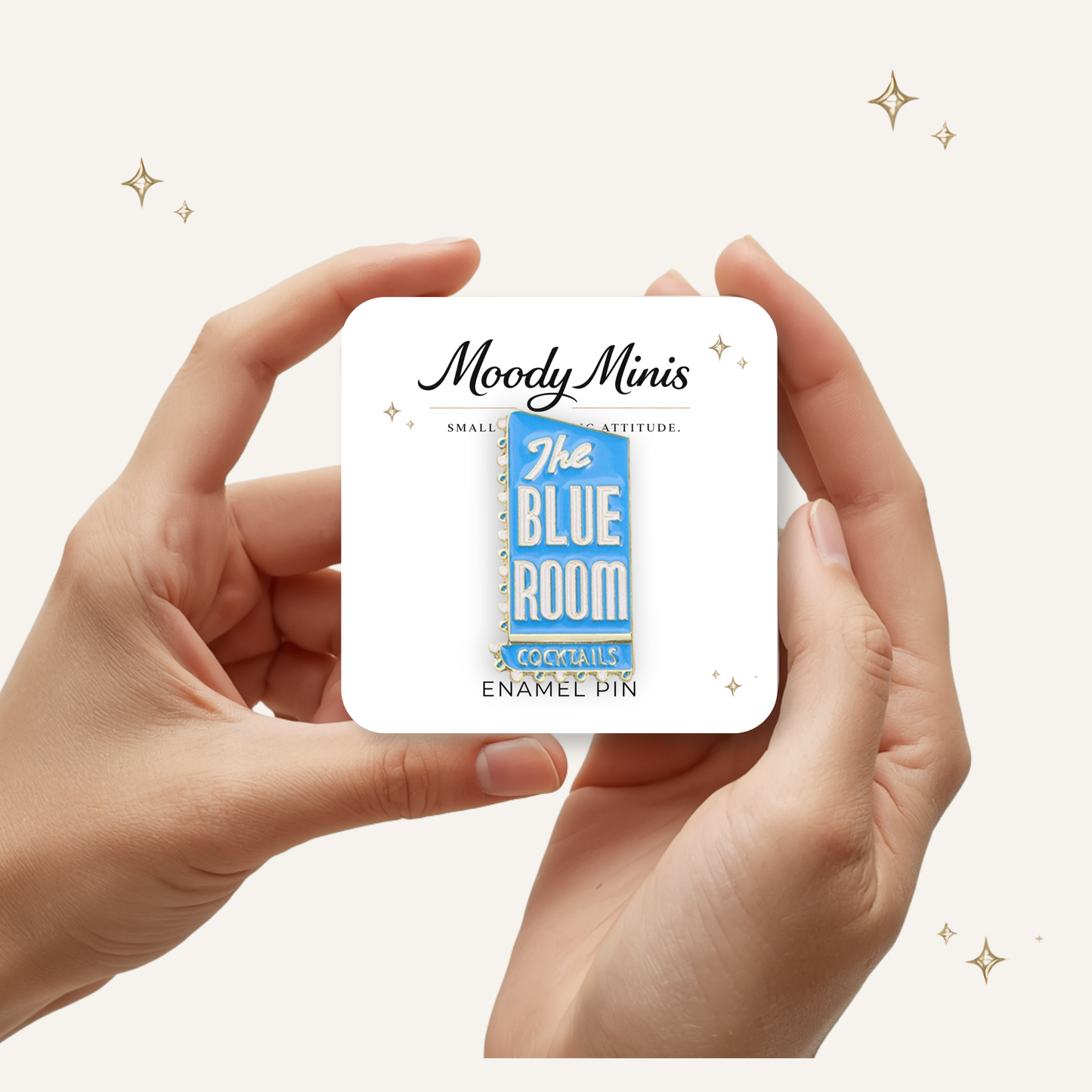 The Blue Room Cocktails Enamel Pin