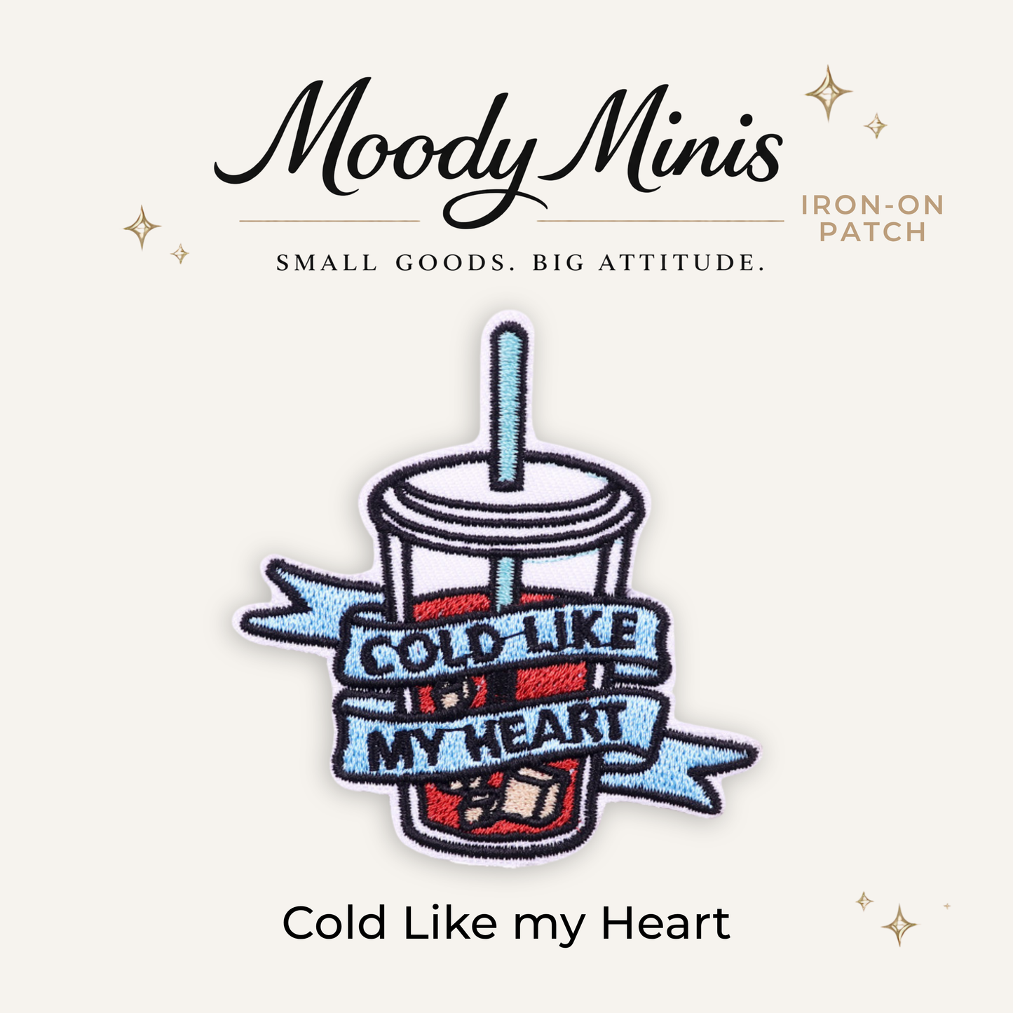 Cold Like My Heart Embroidered Patch