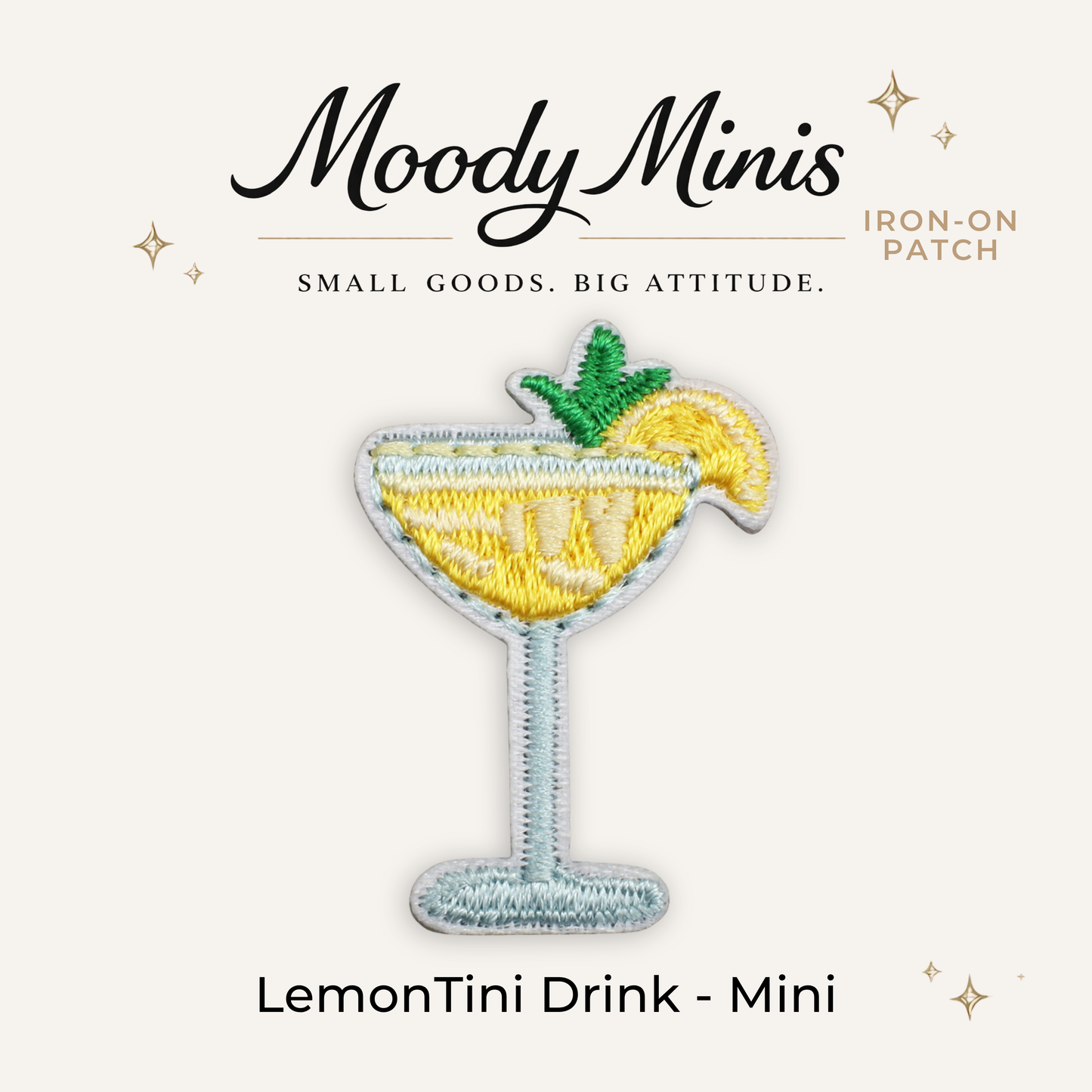 Lemon Tini Embroidered Patch