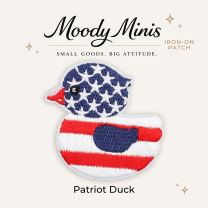 Patriotic Duck Embroidered Patch