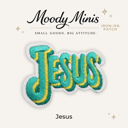 Jesus Bold Embroidered Patch