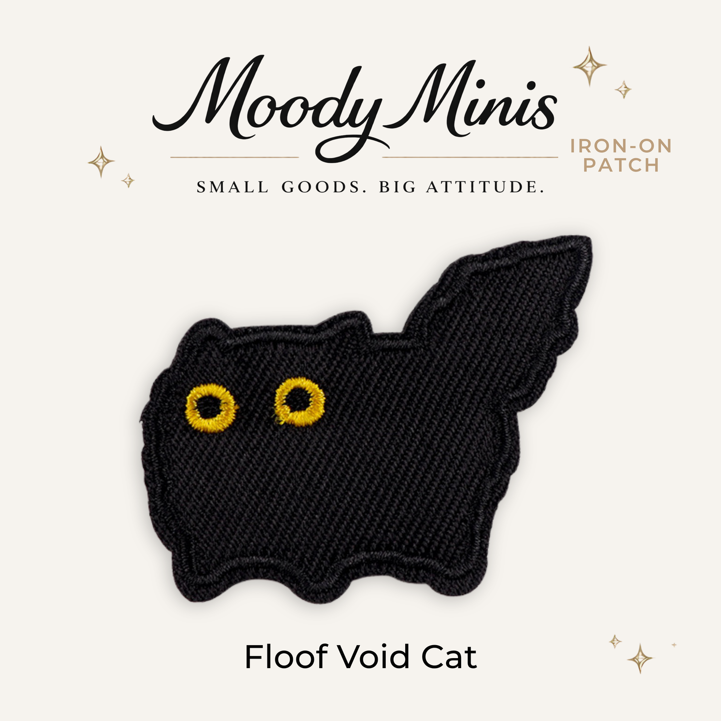 Floof Void Cat Embroidered Patch