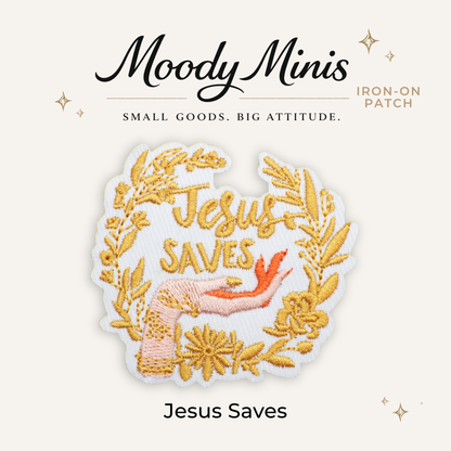 Jesus Saves Embroidered Patch