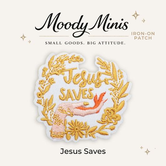 Jesus Saves Embroidered Patch