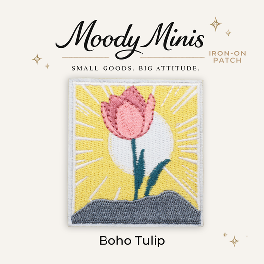 Boho Tulip Embroidered Patch