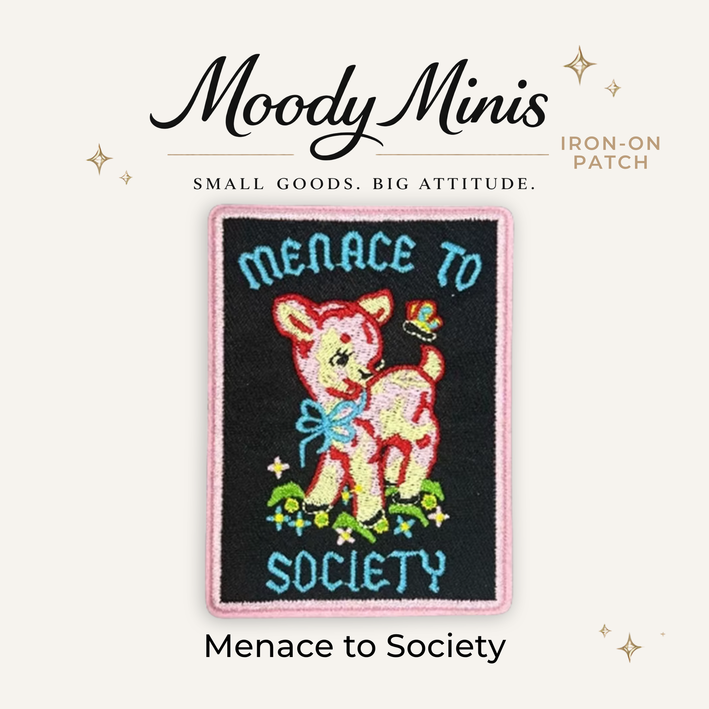 Menace to Society Cutie Embroidered Patch